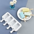 thumbnail image 4 of Moule à Popsicle 2 Pcs Moule à Popsicle en silicone Sans Bisphénol A Réutilisable et Facile à Démouler, 4 of 5