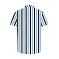 thumbnail image 5 of Lmnyox Mens Button Down Shirt Short Sleeve Collared Striped Shirt Dressy Casual Summer Vacation Beach Shirts, 5 of 5