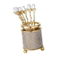thumbnail image 1 of Organizador de cucharas, soporte para frutas y tenedores con 6 cucharas, soporte para utensilios, soporte de cuchara de postre de vidrio para cocina d, 1 of 9