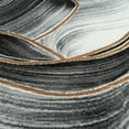 thumbnail image 3 of Abani Luna Collection Area Rug Mid Century Modern Bedroom Living Room Decor Floor Rug 8 x 10 Black Grey, 3 of 9