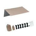 thumbnail image 5 of SunniMix Camping Tarp Lightweight Awning Canopy Shelter for Backpacking Traveling BBQ Khaki, 5 of 8