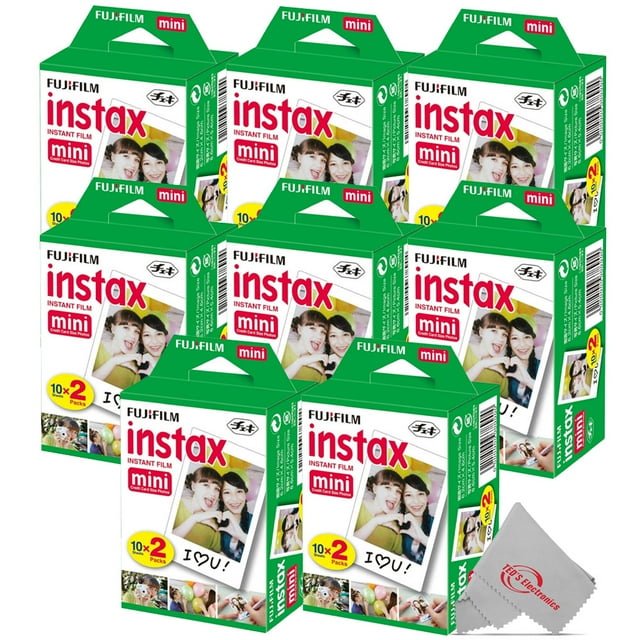 Fujifilm Instax Mini Instant Film 2x10 8 Packs (160 Shots)
