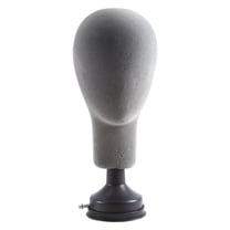 Flocking Foam Mannequin Head Model Photography Props Adult Mold Wigs Glasses Hat Display Holder Gray