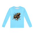 thumbnail image 4 of Pyjama Bebe Garcon Children's Dinosaur Printed Crew Neck Long Sleeve Top Pants 2 Piece Spring Fall Pajama Set Pyjama Bébé Light Blue 7 Years-8 Years, 4 of 5
