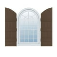 thumbnail image 3 of 14"W x 82"H (75" Low Side) Lifetime Vinyl, Custom Four Board Joined w/ Archtop (3 Batten), Board-n-Batten Shutters, w/Shutter-Loks (Per Pair), Wicker, 3 of 8