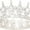 Silver white, variant on Crown for Women, KC Gold Rhinestone Queen Crown, Elegant Tiara for Bridal, Birthday & Costume Events, Crystal Princess Hair Accessories
