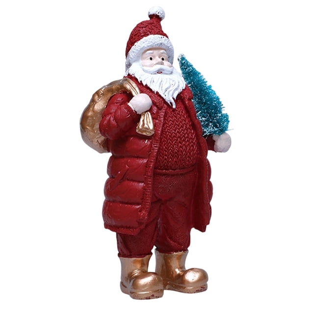 Festive Santa Desktop Figurine Elegant Holiday Decoration To Spread Joy And Cheer In Your Home