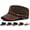 Coffee, variant on Military Hat Cadet Army Cap, Flat Top Hats for Men and Women, Classic Outdoor Military Style Cap