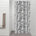 thumbnail image 2 of Basketball Doodle Pattern Shower Curtain 36"x72" ,Bathroom Decorative Shower Curtains Set with 12 Hooks,Modern Waterproof Washable Shower Curtain, 2 of 6