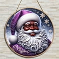 thumbnail image 6 of Clearance Under $5 Christmas Decorations Hanging Sign African American Christmas Wooden Door Sign New Year Winter Xmas Black Santa Decor Christmas Decorations for Home A, 6 of 6