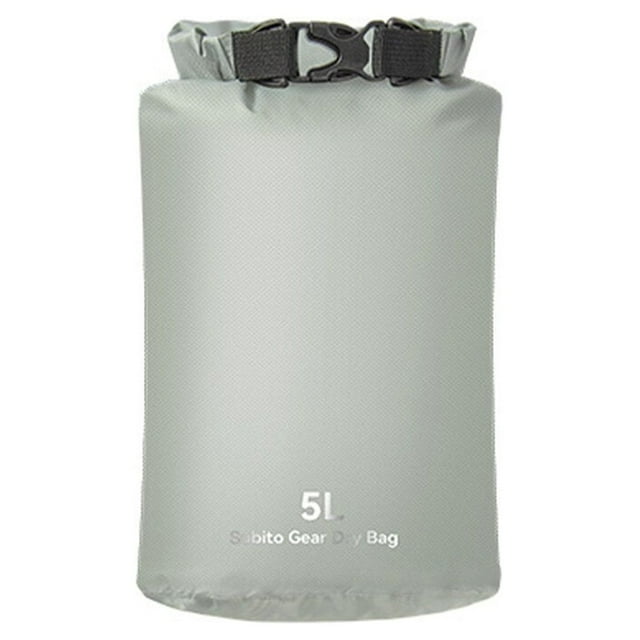 Sac Sec de Natation Imperméable Sacs de Rangement Vêtements et Pratique Haute Performance Résistant à l'Eau pour Sports Course Randonnée Gris/5l