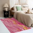 thumbnail image 3 of Marble Rugs for Living Room Bedroom Entryway - Pink Gold Rug 2x3 - Abstract Art Carpet for Home Decor - Washable Non Slip Patterned Indoor Small Area Rug - Soft & Low Pile (ZJ&474), 3 of 7