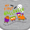 thumbnail image 4 of Inktastic My First Halloween- Train with Pumpkins, Bats, Cat,and Ghost Boys or Girls Baby Bib, 4 of 4
