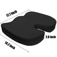 thumbnail image 3 of Premium Memory Foam Coccyx Seat Cushion Support Pillow Sciatica Pain Relief, 3 of 8