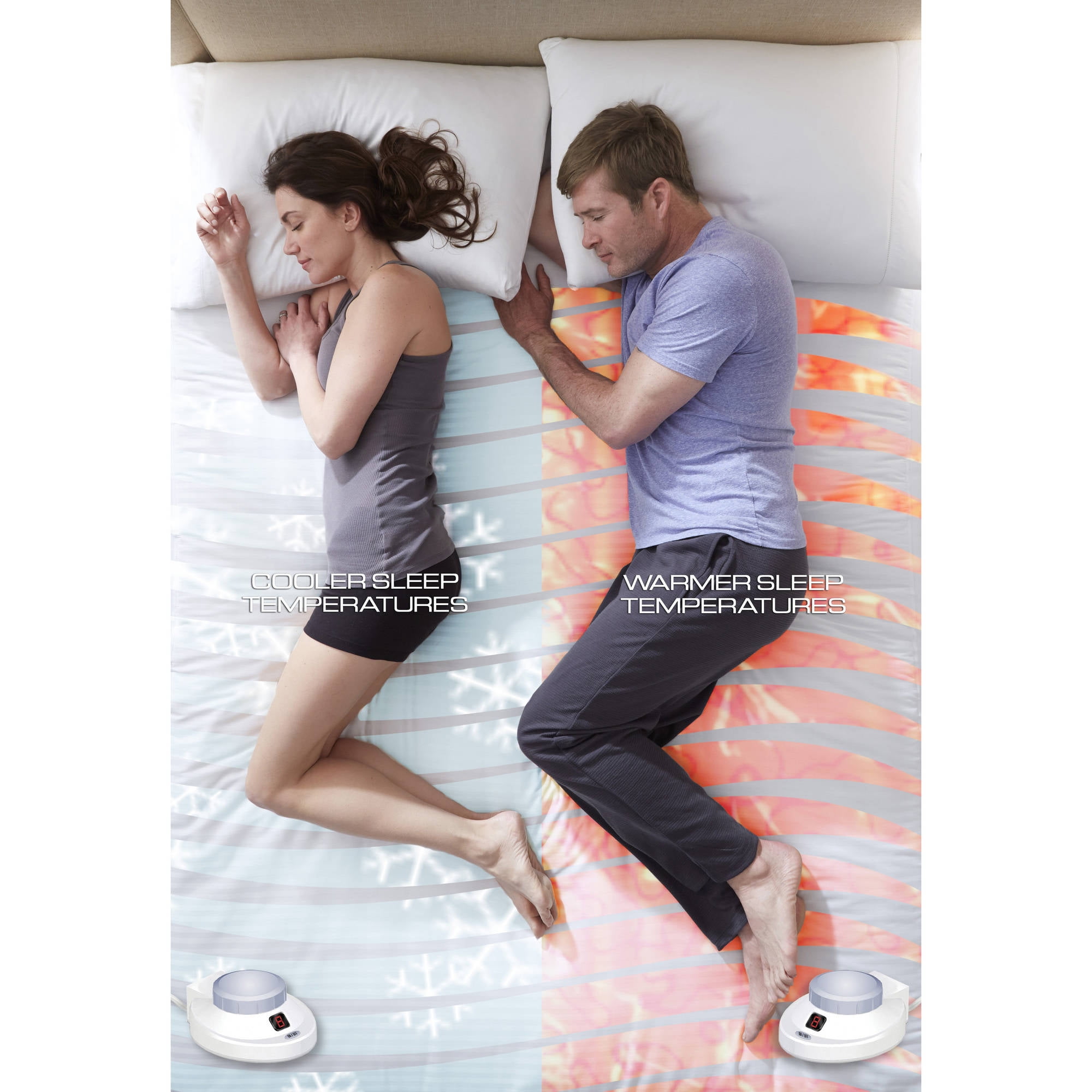 Safe u0026 Warm 100% Cotton Top Electric Warming Mattress Pad, Safe and Warm Low  Voltage and Invisiwire Technology, 11 Heat Settings, 10 Hour Auto Shut-Off  and Overheat Protection, Fits 18 Mattress - Walmart.com