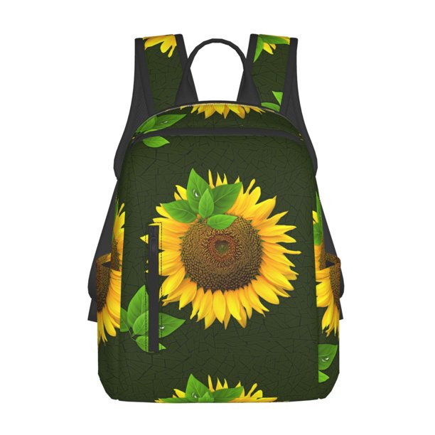 Disketp Sunflower Mochila Ligera e Impermeable, Mochila de Día Resistente para Viajes, Senderismo y Uso Diario para Hombre y Mujer