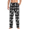 thumbnail image 3 of Top-kevin Black Football Men's Pajama Pants Pjs Bottoms with Pockets Sleep Lounge Pants for Men, 3 of 13