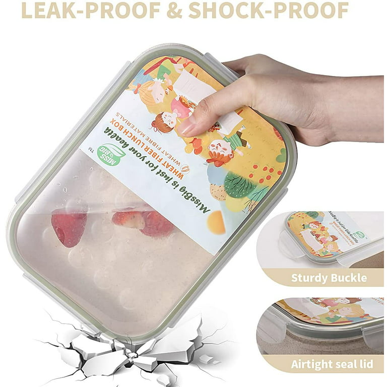 Aohea Leakproof 5 Compartment Lunch Containers Suitable for Adults