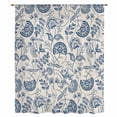 thumbnail image 2 of Vintage Spring Floral Sheer Curtains 72 Inches Long, Farmhouse Summer Botanical Retro Light Filering Curtains, Breathable Simi Curtain Privacy Drapes for Living Room Bedroom Window Treatment, 2 of 9
