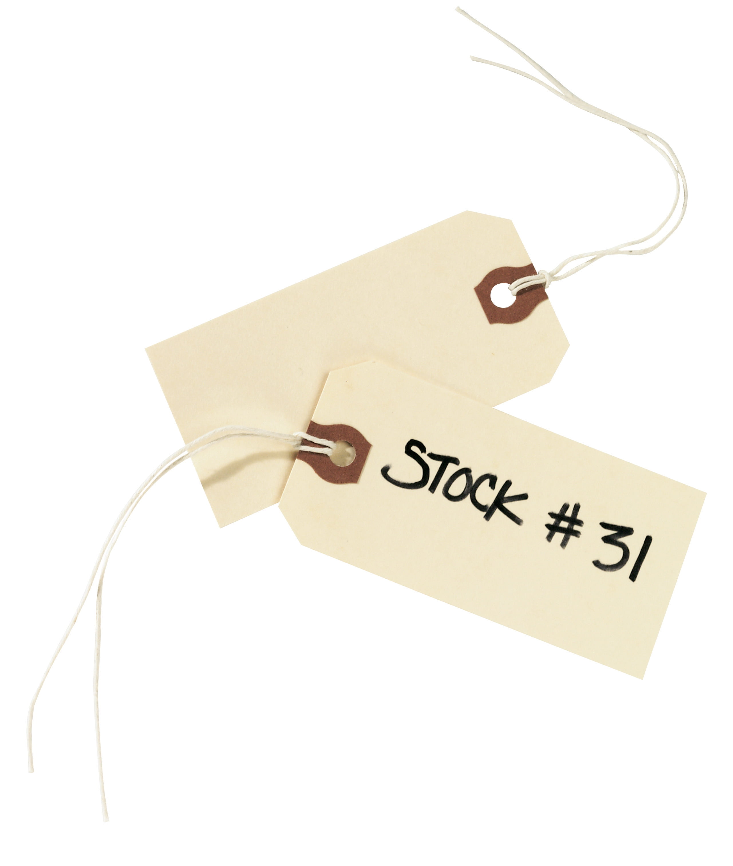 RED string tags price tags 1000 pre-strung tags merchandise pricing 