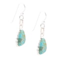 thumbnail image 4 of Blue Turquoise and Sterling Silver Drop Earrings, 4 of 4