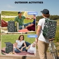 thumbnail image 4 of Travel Cooler Bag - Pioneer Flower Floral Print Pattern Camping Beer Cooler Backpack with Bottle Opener- Waterproof Insulated Picnic Backpacks - Cooler Bag for Beach, 4 of 6