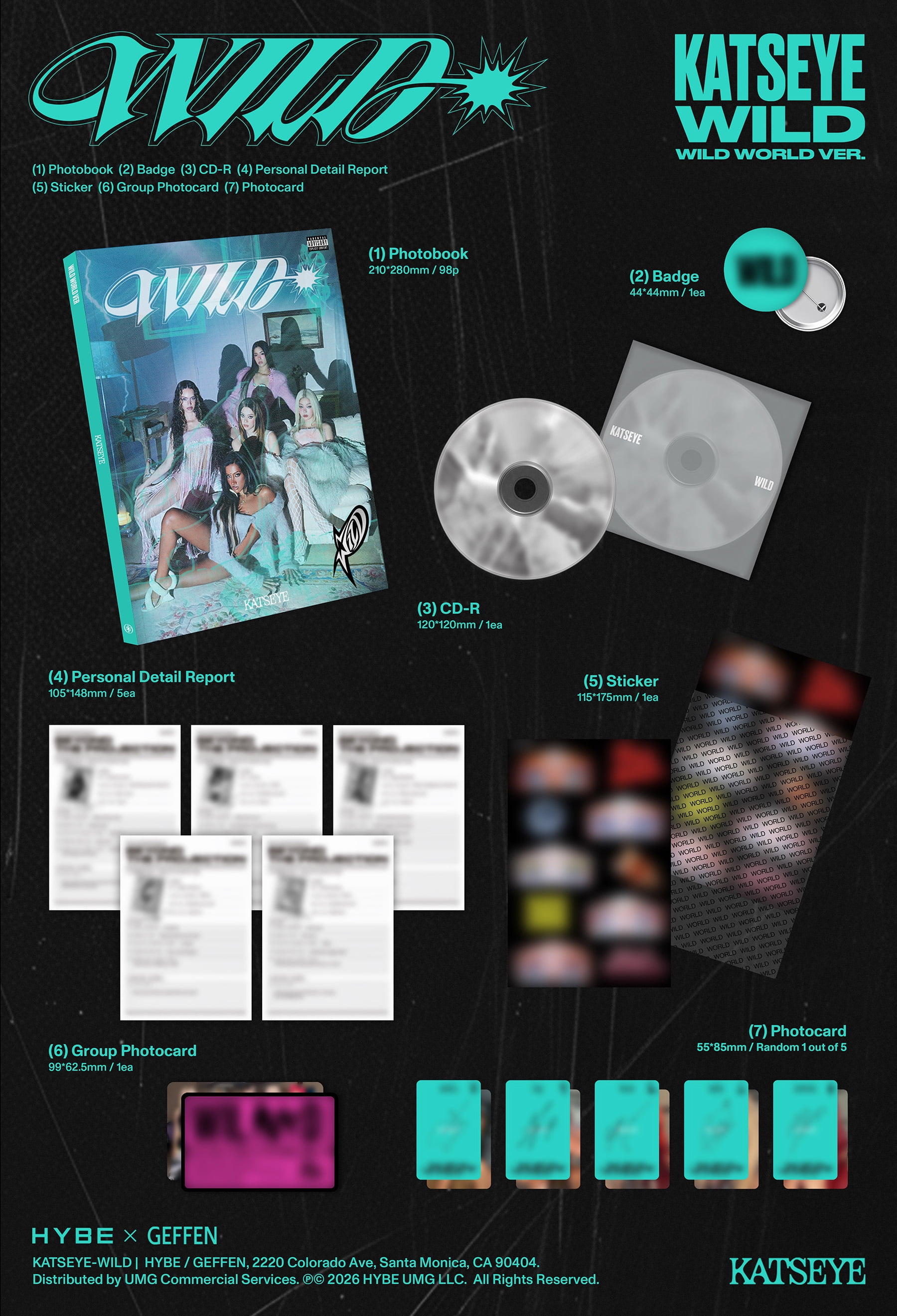 KATSEYE - WILD - Wild World Ver. (Walmart Exclusive) - CD