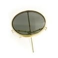 thumbnail image 4 of Pasargad Home Eloise Stainless Steel & Glass Side Table in Gold/Black, 4 of 7