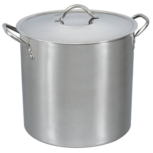 Stainless Steel Stockpot Pot Set 6/8/12/16 QT Quart Beer Brewing Soup Chili NEW! 