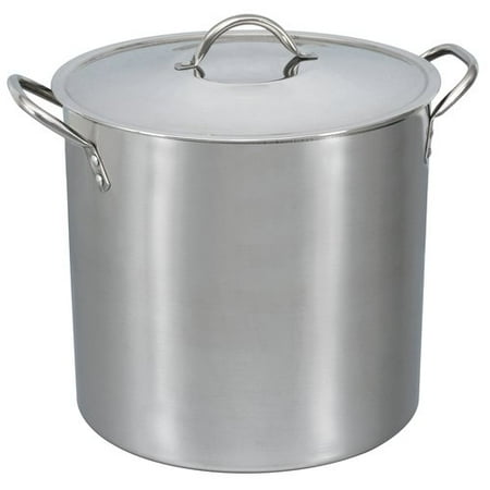 Mainstays 12 Quart Stainless Steel Stockpot with Glass Lid 