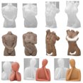 thumbnail image 1 of Molde de silicona para decoración de estatuas corporales, vela de aromaterapia, cuerpo femenino tímido, mano, cuerpo masculino, madre, familia, 1 of 5