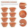 thumbnail image 3 of FUTUREORYY 8Ud Macetas De Plástico Chocolate Con Simple Para Plantas Y Jardín En Casa, 3 of 7