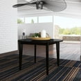 thumbnail image 2 of Homestyles Brentwood Round Mid-Century Wood Dining Table in Black, 2 of 7