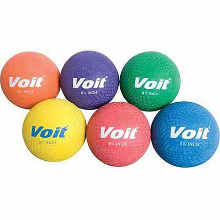 Voit 8-1/2" Playground Balls, 6-Ball Prism Pak