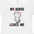 thumbnail image 4 of Inktastic My Auntie Loves Me Girls Baby Dress, 4 of 5