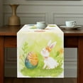 thumbnail image 5 of Chemin de Table de Pâques en Lin Imprimé Lapin Nappe de Maison Décoration de Fête de Vacances Nappe, 5 of 5