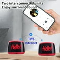 thumbnail image 5 of Qwtwty Portable Bluetooth Speaker Bluetooth 5.3 LED Light Portable Card Insertion 1200mAh Long Battery Life Subwoofer Mini Bluetooth Speaker, 5 of 7