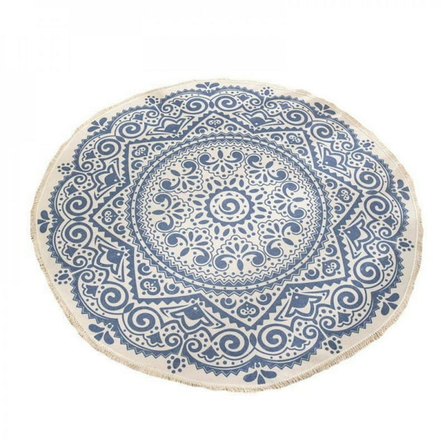 Cotton Carpet National Wind Home Living Room Coffee Table Rug Printed Floor Mats Bedroom Study Carpets