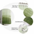 thumbnail image 5 of Shower Curtain Bathroom Set Abstract Gradient Stripe Lines Waterproof Fabric Shower Curtains with Grommets&Hooks Green and White Privacy Bath Curtain for Bathtub 72x72in, 5 of 7