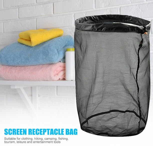 Bolsa De Compresión Bolsa de compresión portátil impermeable con cordón para llevar al aire libre (negro XXL)