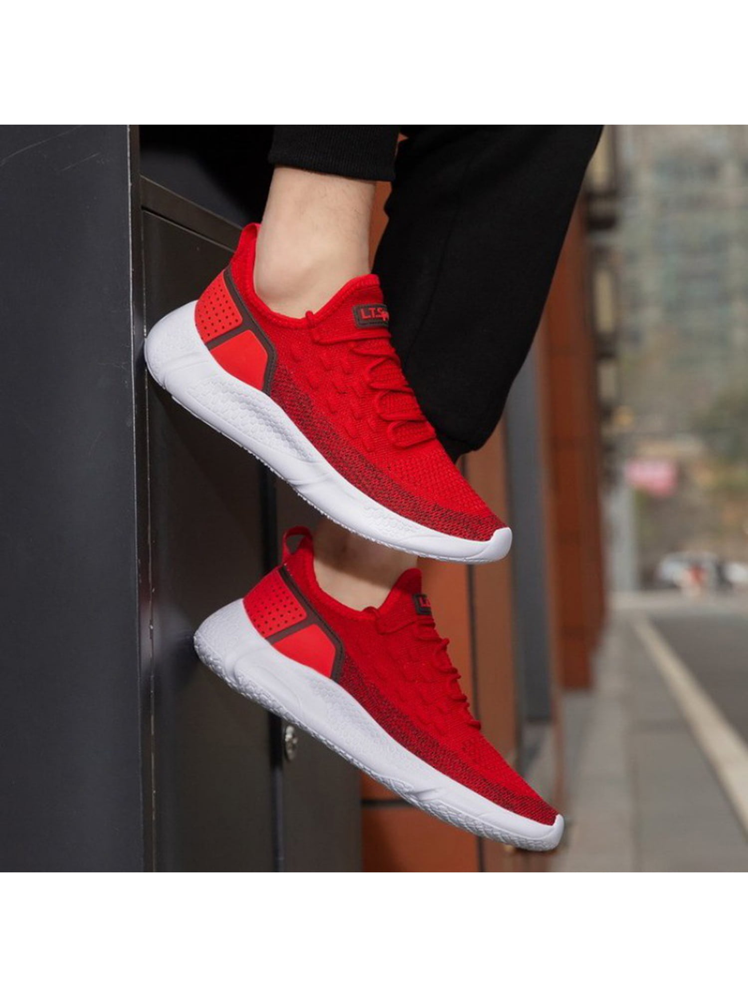 mens black trainers size 6.5