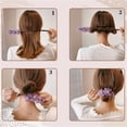 thumbnail image 4 of Duklien Hair Rope 2021 New Hair Curler, Female Flower Ball Head Lazy Head Curler Artifact, Stunning 3 Sec Floral Bun Maker, Headdress Hair Accessories (Purple), 4 of 5