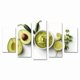 thumbnail image 1 of Juego de Cuadros Decorativos, Ingredientes para Guacamole, Estilo Minimalista y Moderno, 5 Piezas, Ideal para Cocina y Comedor, 150x80cm, 1 of 5