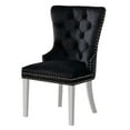 thumbnail image 3 of Furniture of America Edi Metal 7-Piece Dining Table Set in White and Black, 3 of 8