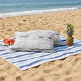 thumbnail image 5 of Outdoor Pillow Cover Vintage Brick Wall Set of 2 Waterproof Throw Pillowcases White Gray Decorative Patio Furniture Pillows for Couch Garden Indoor & Outdoor Use, 5 of 9