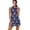 Blue Golf Print, variant on KEIAHUAN Golf Ball Womens A Line Golf Outfits 2 Piece Set Quick Dry Hawaiian Flowers Sleeveless Athletic Dress Moisture Wicking Zip Up Tennis Skirt Built-in Shorts with Pocket