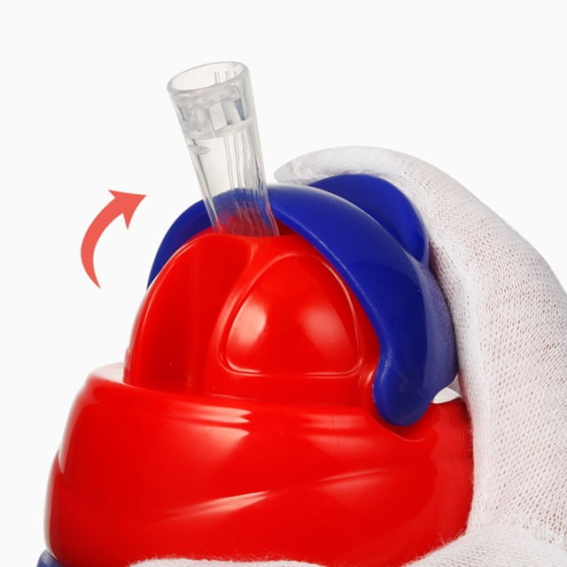 Biberón con pajita portátil, tazas para bebés, alimentación de dibujos animados, tazas para bebés, biberones deportivos, durabilidad probada en el tiempo