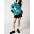 thumbnail image 2 of Women's Y2k Loose Sweatshirt Heart Tie Dye Print Long Sleeve Crewneck Sweater Pullover Tops Spring Fall Trendy Clothes, 2 of 5