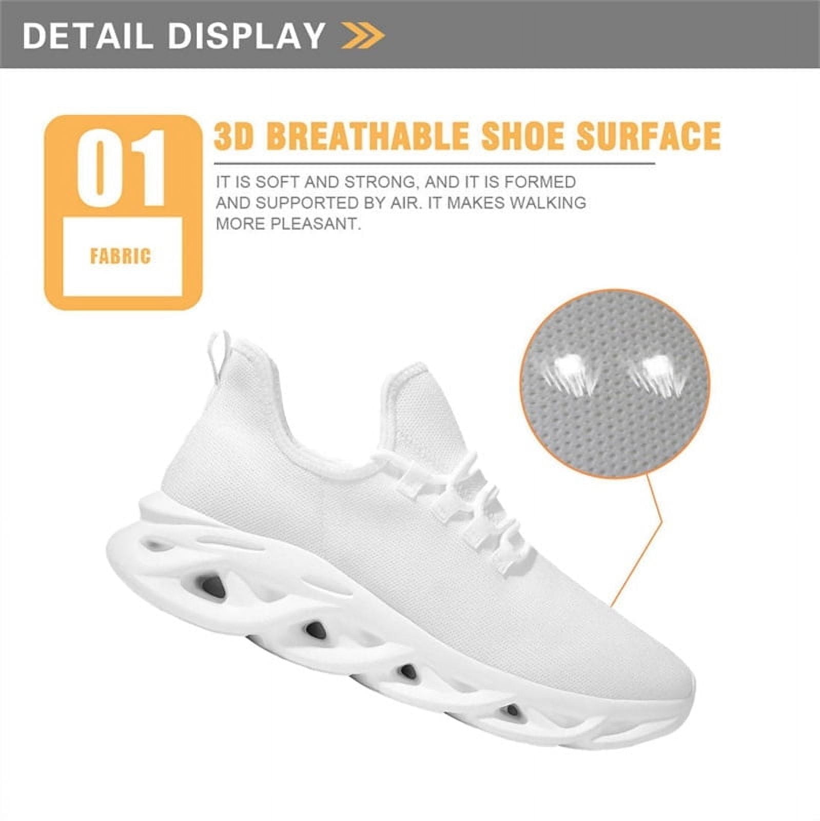 D♡ Cartoon Tooth Dentist Breathable Ladies Sneakers Light Lace