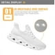 thumbnail image 3 of Zapatos para caminar con amortiguación y resistentes al desgaste para mujer, zapatillas de deporte de malla con diseño de la bandera de Haití, plataforma antideslizante, tenis deportivos para hombre, 3 of 6